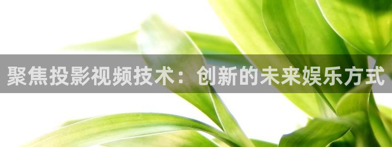 超碰国产超级av：聚焦投影视频技术：创新的未来娱乐方式